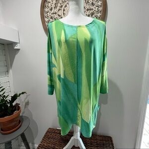 Lior Paris Tunic Shades of Green and Blue Tunic L/XL❤️